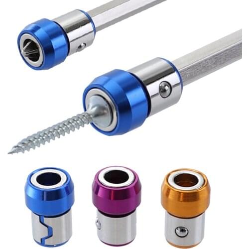 Magnetic Metal Bit Screwdriver Head Coil Head Steel Sleeve Lock Screws Magnetizer Ring Tools Accessories Herramientas De Mano