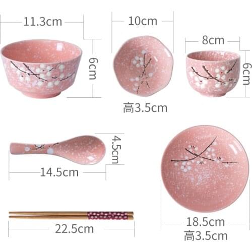 Ceramic Tableware Set Household Cutlery Creative Dinnerware dinner plate set pink kitchen eco friendly kitchen accessories