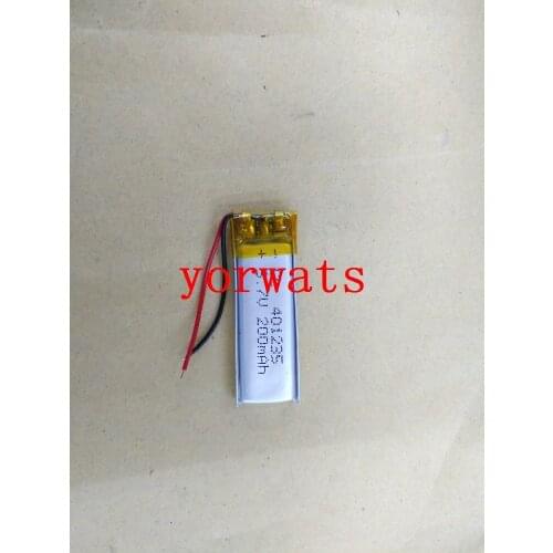 New Hot A Rechargeable Li-ion Cell 3.7V polymer lithium battery 401235 200MAH direct sale