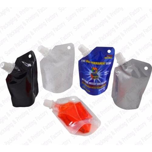 20 pcs 50 ml Stand Up Spout Pouches Bags Juice Pouches,Sauce Flask Spout Pouches BPA Free Food Storage Bags,Free S