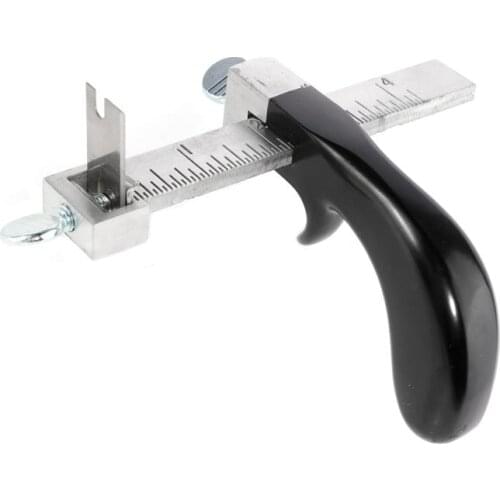 Adjustable Leather Strap Cutter Leathercraft Strip Belt Professional Hand Cutting Tool with 2 Spare Sharp Blades DIY Craft Tool