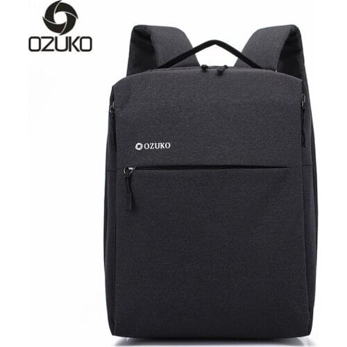OZUKO Mens Back Pack Waterproof Male Backpack Large Capacity Bags for Men Travel Backpacks Fashion Schoolbag for Teens