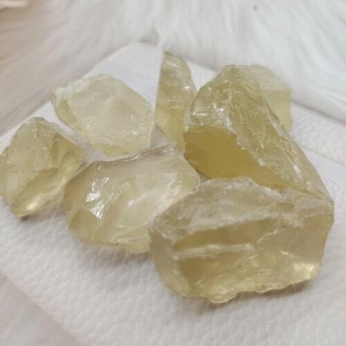 Natural Yellow Crystal Gravel Raw topaz stone DIY Home Decoration Decor Mineral Natural Crystal Quartz Healing Reiki Stone