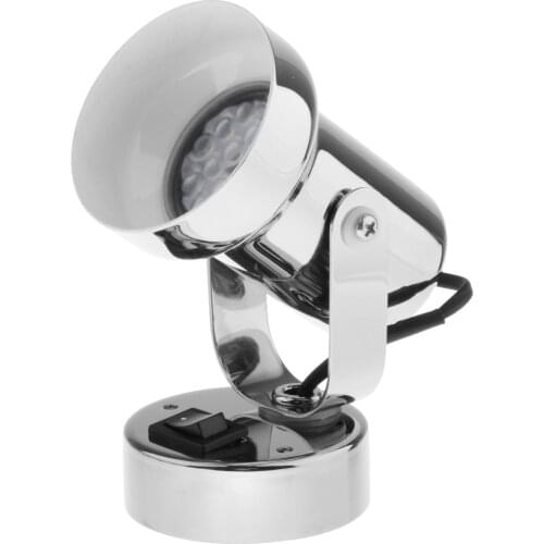 12V Marine Boat Interior LED Reading Light 3W RV Boat Camper Warm White Wall Lamp