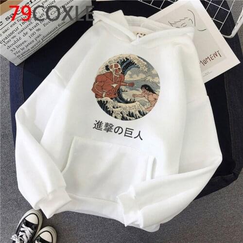 Attack on Titan hoodies male printed Oversized men sweatshirts streetwear
