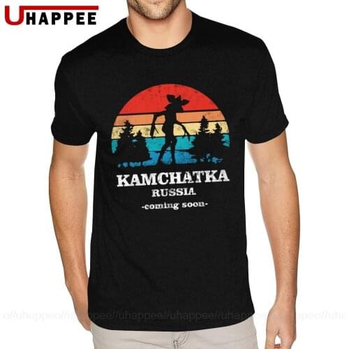XXXL Intage Demogorgon Kamchatka Russia Coming Soon T-Shirts for Men Fashion Short Sleeve O Neck T Shirt