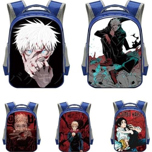 Jujutsu Kaisen Yuji Itadori Japan Anime Backpack Teenager Backpack Children Boy Girls Student Comic Oxford Waterproof Schoolbag