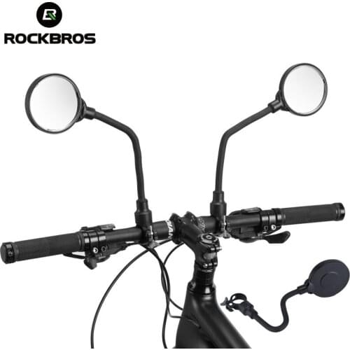 ROCKBROS Bicycle Rear View Mirror 360 ° Adjustable Bike Cycling Back Sight Reflector Electric Moto Moped Rearview Mirror