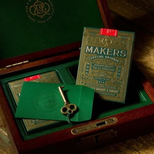 1 Deck D&D Makers Playing Cards Limited Edition (GREEN) Without Box by Dan and Dave Bucks Magic Tricks