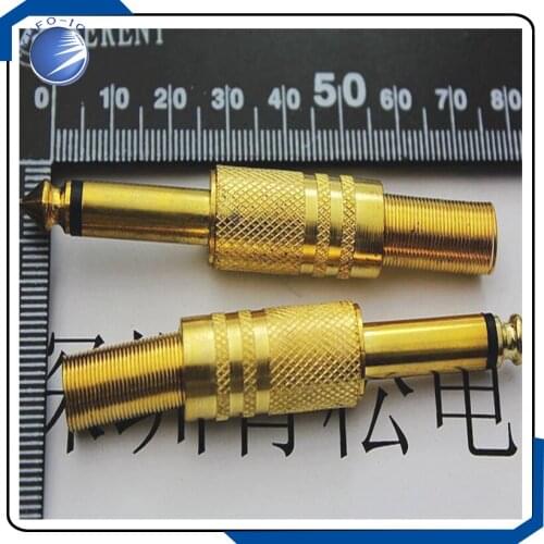 10PCS/Lot(5Pair) gold plated single channel plug individual price yo pine Electronics