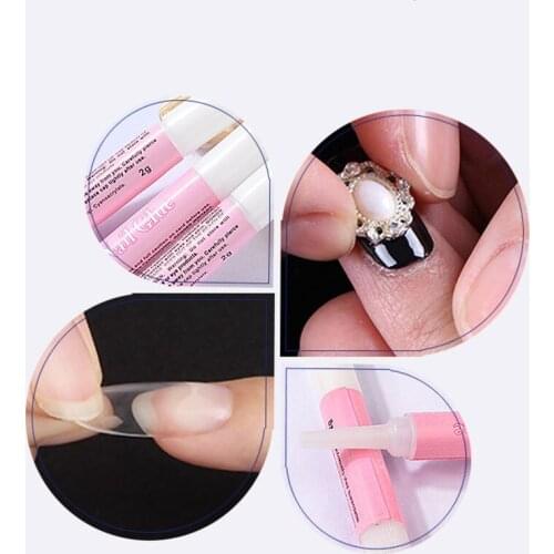 10 Pcs Nail Special Glue For Fake Nail Paste Nail Sequin Patch Accessory Decoration Solidification Nail Tool