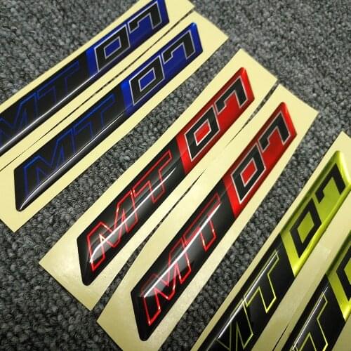2018 2019 2020 2021 For Yamaha MT07 MT 07 Stickers Tank Pad Motorcycle Knee Protector Fairing Emblem Badge Logo Protection