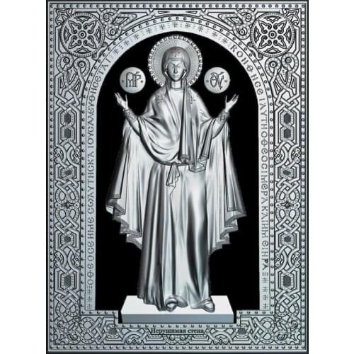 Theotokos (Mother of God) 3d model for cnc STL format Religion 3d Relief Model STL Router 3 axis Engraver ArtCam