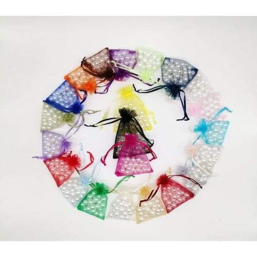 500pcs Organza Bags 25x35 Small Organza Gift Bags For Jewelry Packaging Display Christmas Wedding Jewelry Storage Drawstring Bag