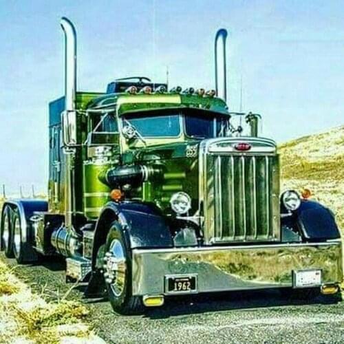 5D DIY Full Round Diamond Embroidery Time nostalgia 1962 truck Diamond Painting Cross Stitch Rhinestone Mosaic Decoration