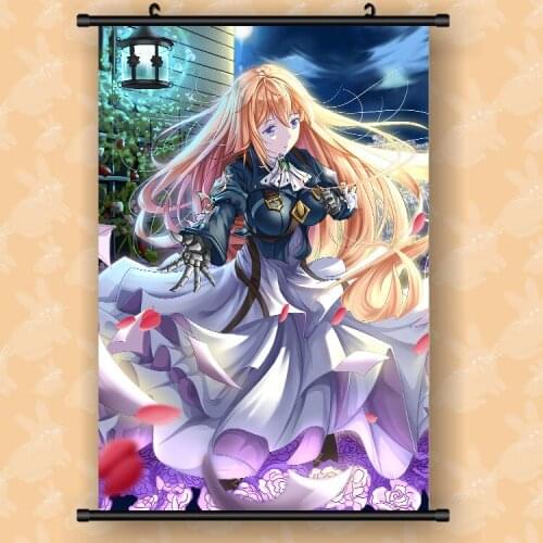 Anime Violet Evergarden Painting Hanging Wall Art Poster Home Decor Wall Pictures For Living Room