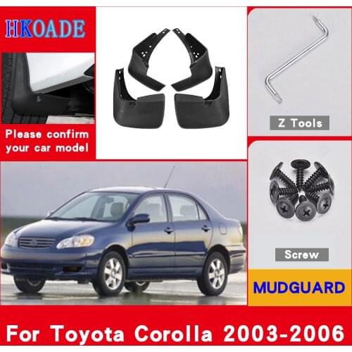 Car Mud Flaps For Toyota Corolla 2003-2006 Toyota Corolla 2005 Mudguards Splash Guards Fender Mudflaps Car Fender Accessories