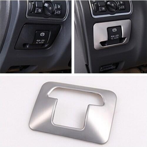 Car Interior Design Electronics Handbrake Parking Brake Button Keyboard Cover for Volvo 2009-2015 XC60 XC70 V60 s60