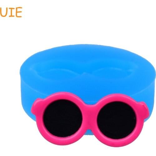 FYL339U 32.5mm Sunglasses Silicone Mold - Cupcake Toppers, DIY Handmade, Resin, Chocolate, Candy, Fondnat, Icing, Fudge Mould