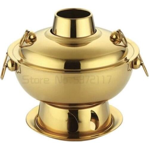 Liters High quality stainless steel hot pot, Chinese fondue Lamb Chinese Charcoal hotpot outdoor cooker picnic cooker