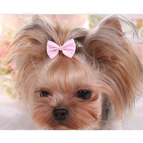 Hot Sale Cute Striped Print Small Hairpin Ribbon Hair Accessories for Dog and Cat Hairpin Pet Supplies
