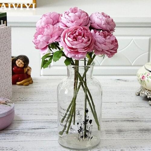 Artificial single silk tea rose bridal bouquet Christmas home wedding New Year decoration fake plant artificial flower