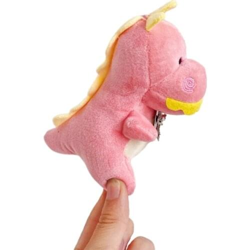 K3NF Cute Plush Cartoon Brooch Little Dinosaur Headband Stereoscopic Animal Doll Cartoon Hair Tie Fashion Jewelry Gifts