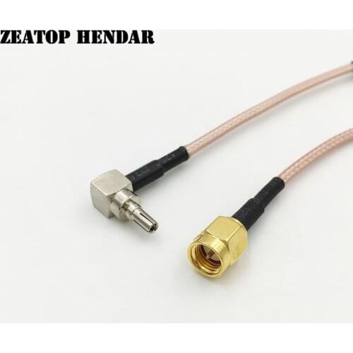 5Pcs CRC9 Male Jack to SMA Male Plug Straight RF RG316 Wire Coaxial Pigtal Cable Connector 5CM 10CM 15CM 20CM 30CM 50CM 1M 2M