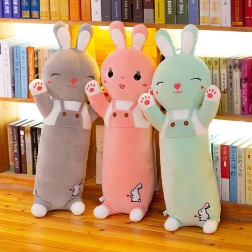 Cartoon Rabit Soft Cushion Pillow Toys Long Animals Simulation Stuffed Doll Children Kids Girlfriend Birthday Gifts