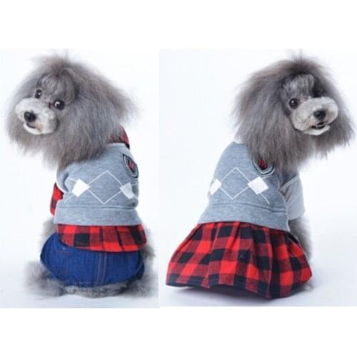 Pet clothes Teddy dog clothes pet clothes autumn and winter new campus style