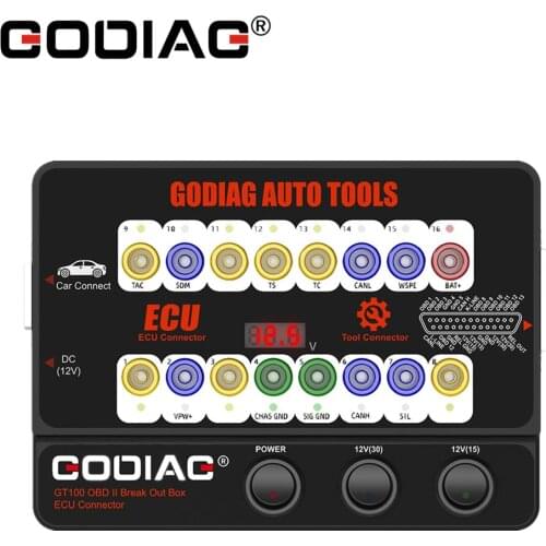 GODIAG GT100 OBD II Break Out Box ECU Connector GT100 Test Platform For ECU Maintenance / Diagnosis Programm Coding