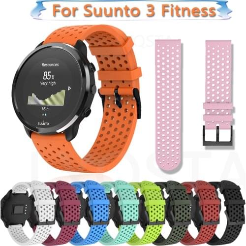 20mm Watchband Compatible For Xiaomi Huami Amazfit Silicone Sport Wristband Strap For SUUNTO 3 Fitness Smart Bracelet Accessory