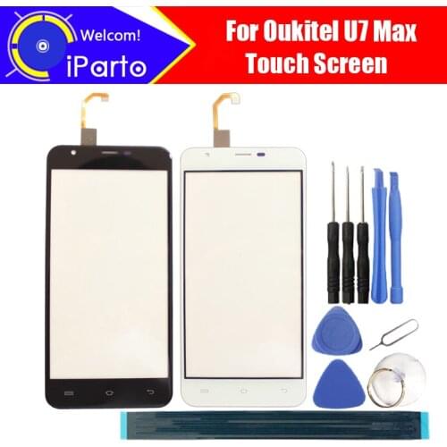 5.5inch Oukitel U7 Max Touch Screen Glass 100% Guarantee Original New Glass Panel Touch Screen For U7 Max + tools+Adhesive