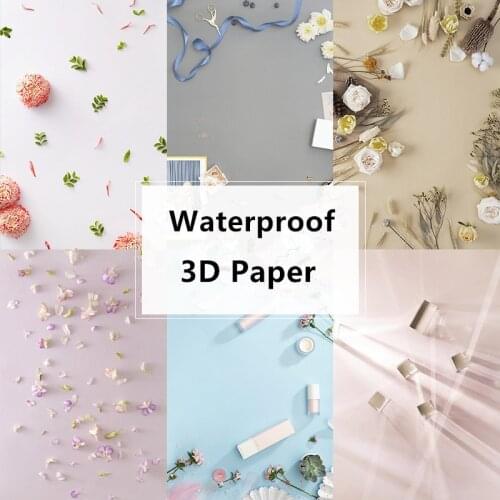 3D 87x57cm Waterproof Backdrop Paper Double-sided Photography Photo Studio Background Paper Decoration for Food & Product