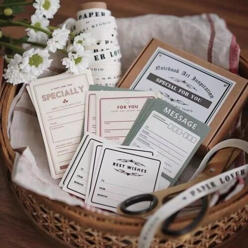 High Quality Vintage Special List Memo Set for Card Making DIY Scrapbooking Bullet Journal Note
