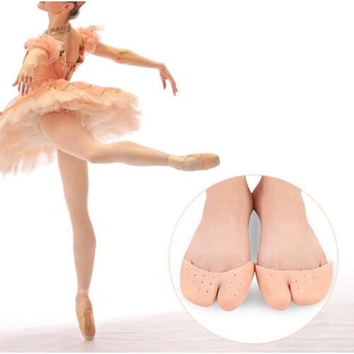 Sanwood Women Professional Sofe Silicone Gel Insole Ballet Pointe Dance Pain Relief Cushions Toe Cap Cover Breathable Shoe Pads