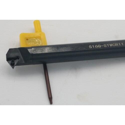 1)Turning Tool Holder Steel Black 16mm Shank Dia. Used on turning lathe machine