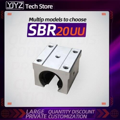 1PC SBR20UU linear Ball Bearing Block open type CNC Router SBR linear guide