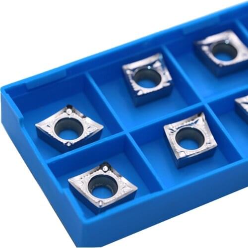 10pcs CCGT09T304 AK Aluminum Blade Carbide Turning Inserts CCGT 09T308 cnc Lathe Cutter Aluminum Copper Tool