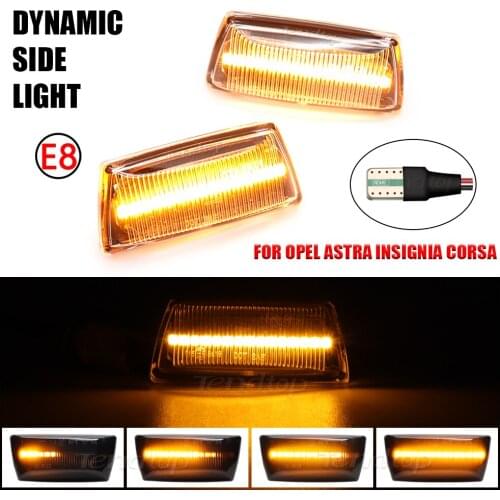 2pcs/Lot LED Dynamic Sequential Blinker Turn Signal Light For OPEL Astra H Zafira B Corsa D Insignia A Meriva B Chevrolet Cruze