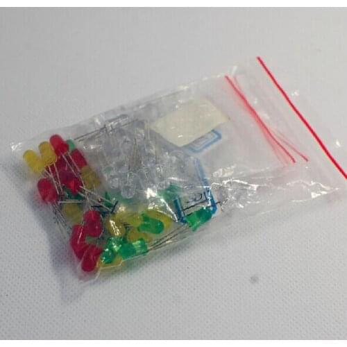 40pcs/lot 5mm Led lamp pack 8colors*5pcs