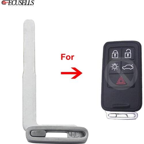 5 Button New Replacement Uncut Key Blade Smart Remote Key Blank Small Key Fob for Volvo S40 S60 S80 XC 60 70 90