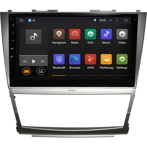 Android 9.0 AUTO A/C Audio Stereo GPS Navigation Radio RDS Head unit 8 Core Steering wheel multimedia For TOYOTA CAMRY 2007-2011