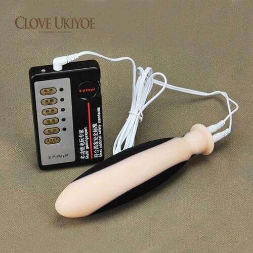 Big Size 3.8*15.5 cm Adult Waterproof Silicone Sexy Toys Electro Sex Therapy Anal Plug Vagina Plug For Male And Female Gays
