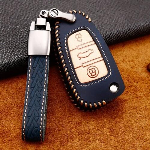 Car Key Case For Audi TT TTS RS Q2 Q3 Q5 Q7 e-tron QUATTRO SLINE A1 8X A3 Sportback A4 A5 A6 A7 A8 S3 car key button cover shell