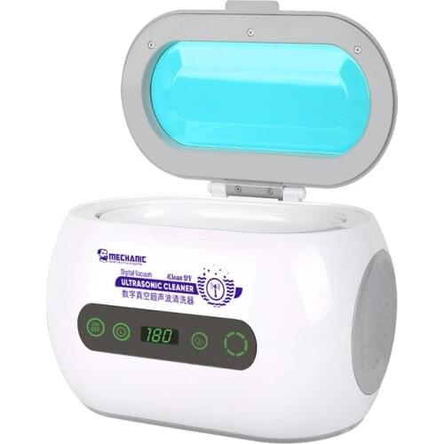MECHANIC 600ml Digital Ultrasonic Cleaner With Bath Timer for Jewelry Parts Glasses Circuit Board Dental Razor Watch Cleaning