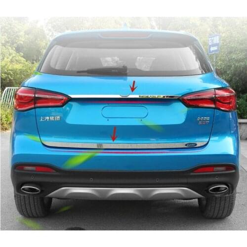 For MG HS 2018-2020 High-quality stainless steel Rear trunk door Decorative strip Tailgate Decorative strip Car styling