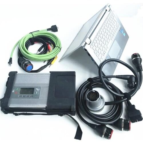 Auto Repair Diagnostic Tool Star C5 MB SD Connect Compact Cars Trucks Scanner +480GB Mini SSD V06.2021 CF-AX2 i5 Used Tablet 4G