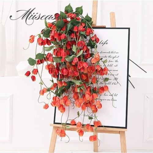Long Wedding simulation flower lantern flower/fruit hanging rattan home decoration green plants simulation flower home decor