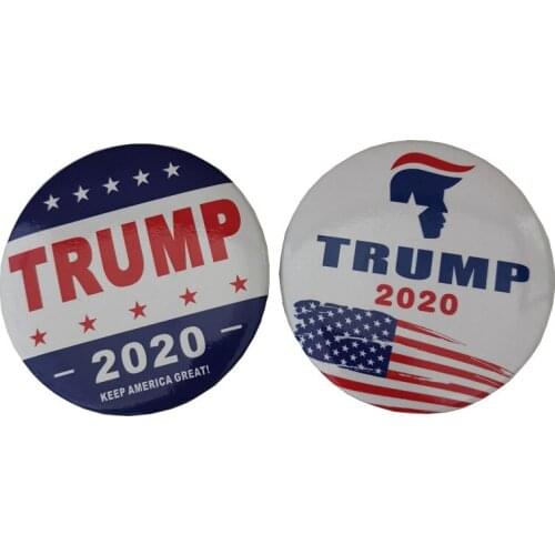 Donald Trump 2020 Badge Star Admission Tickets Cool Poker Brooch Coat Jackets Backpack Lapel Pins